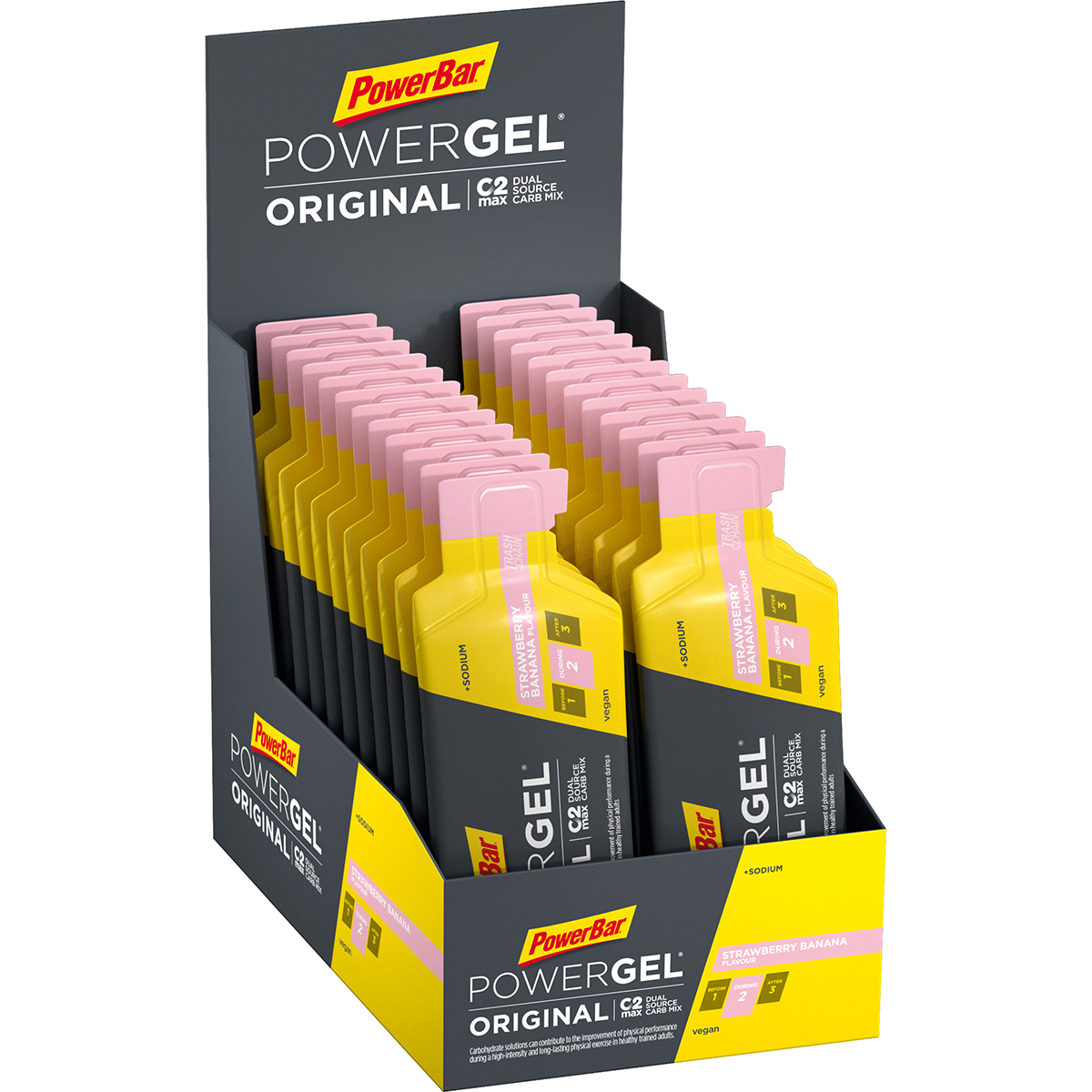 Bild von 24x PowerBar Powergel Original - Strawberry-Banana (Box)