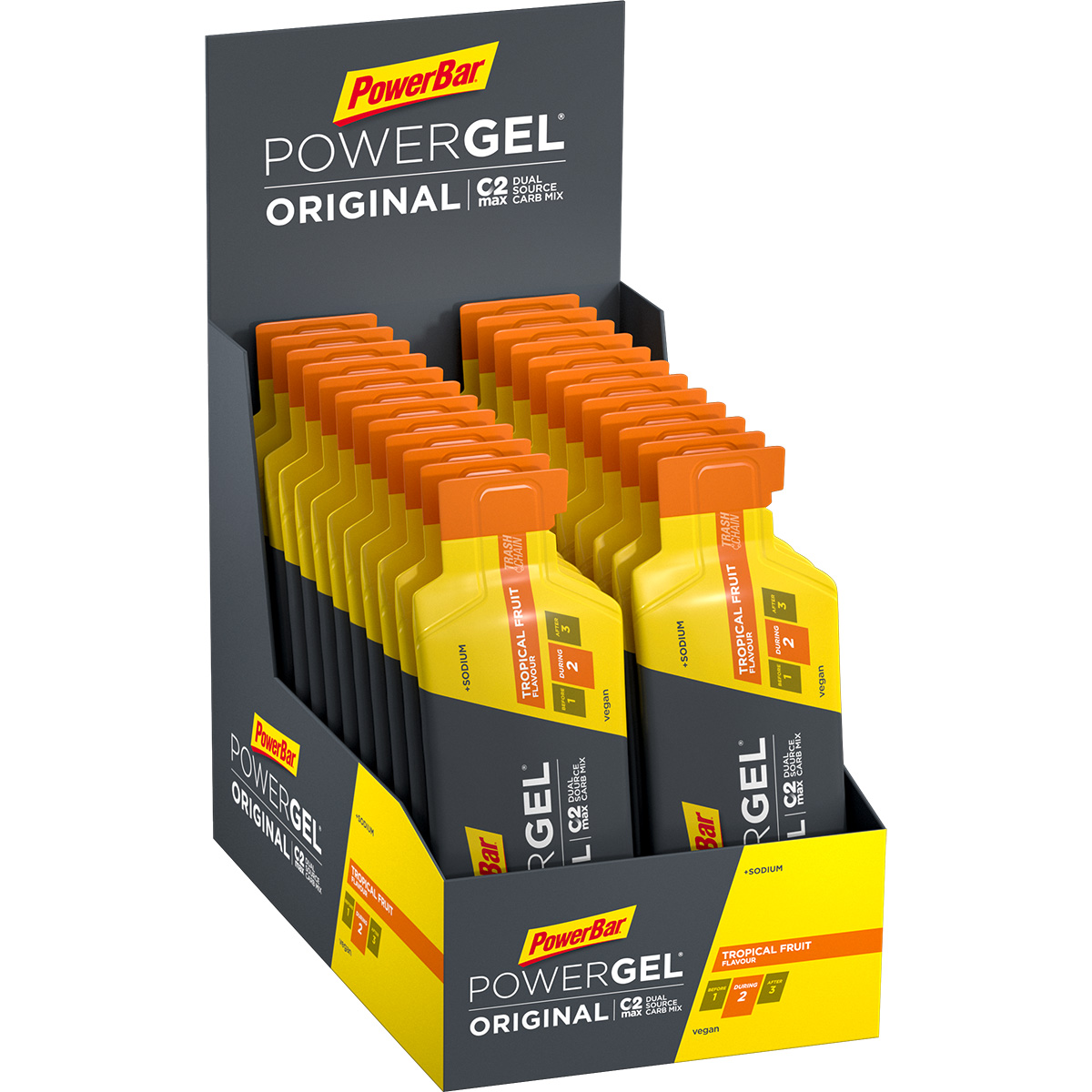 Bild von 24x PowerBar Powergel Original - Tropical Fruit (Box)