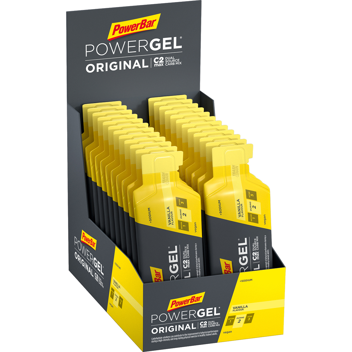 Bild von 24x PowerBar Powergel Original - Vanilla (Box)