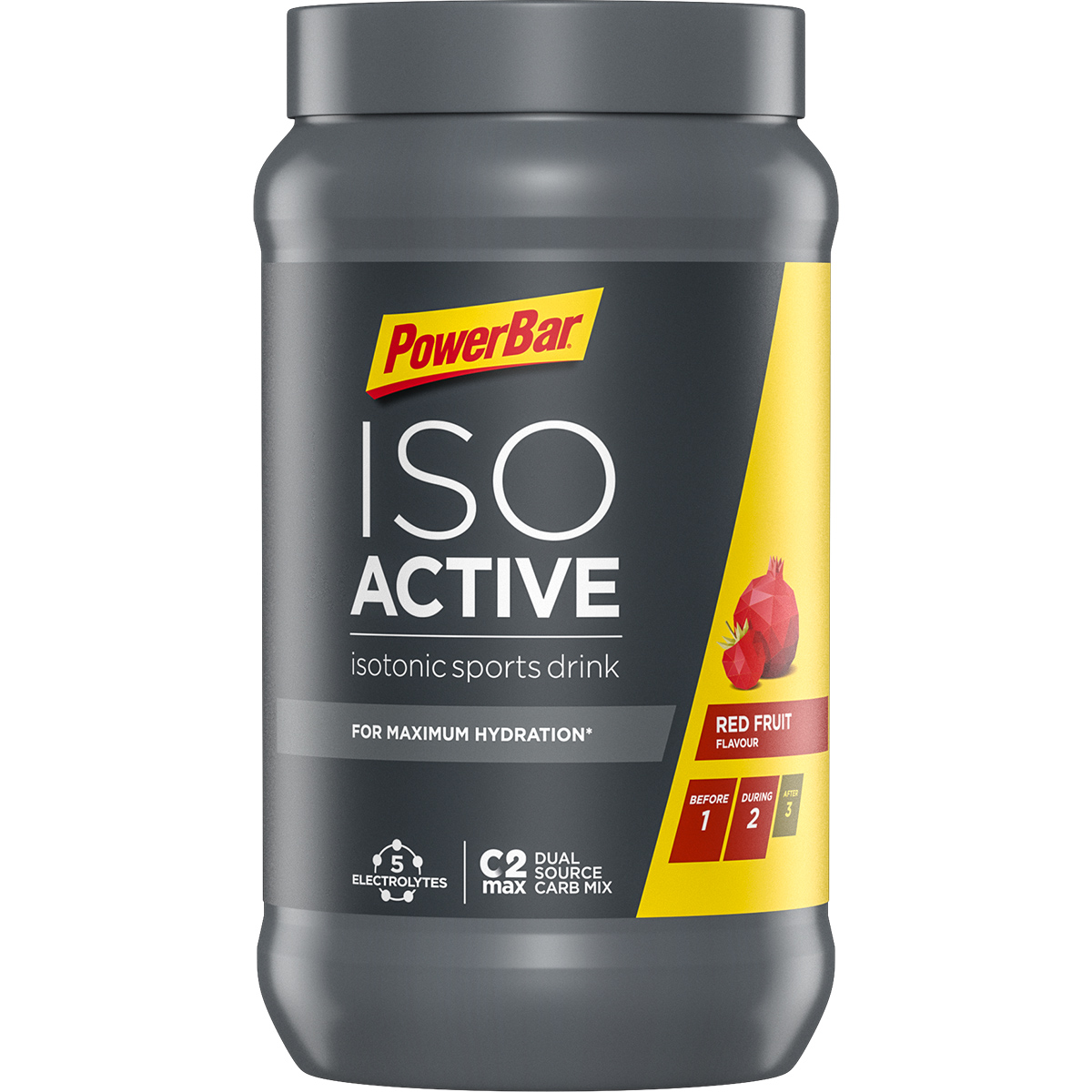 Bild von PowerBar Isoactive 600g - Red Fruit Punch - Isotonic Sports Drink