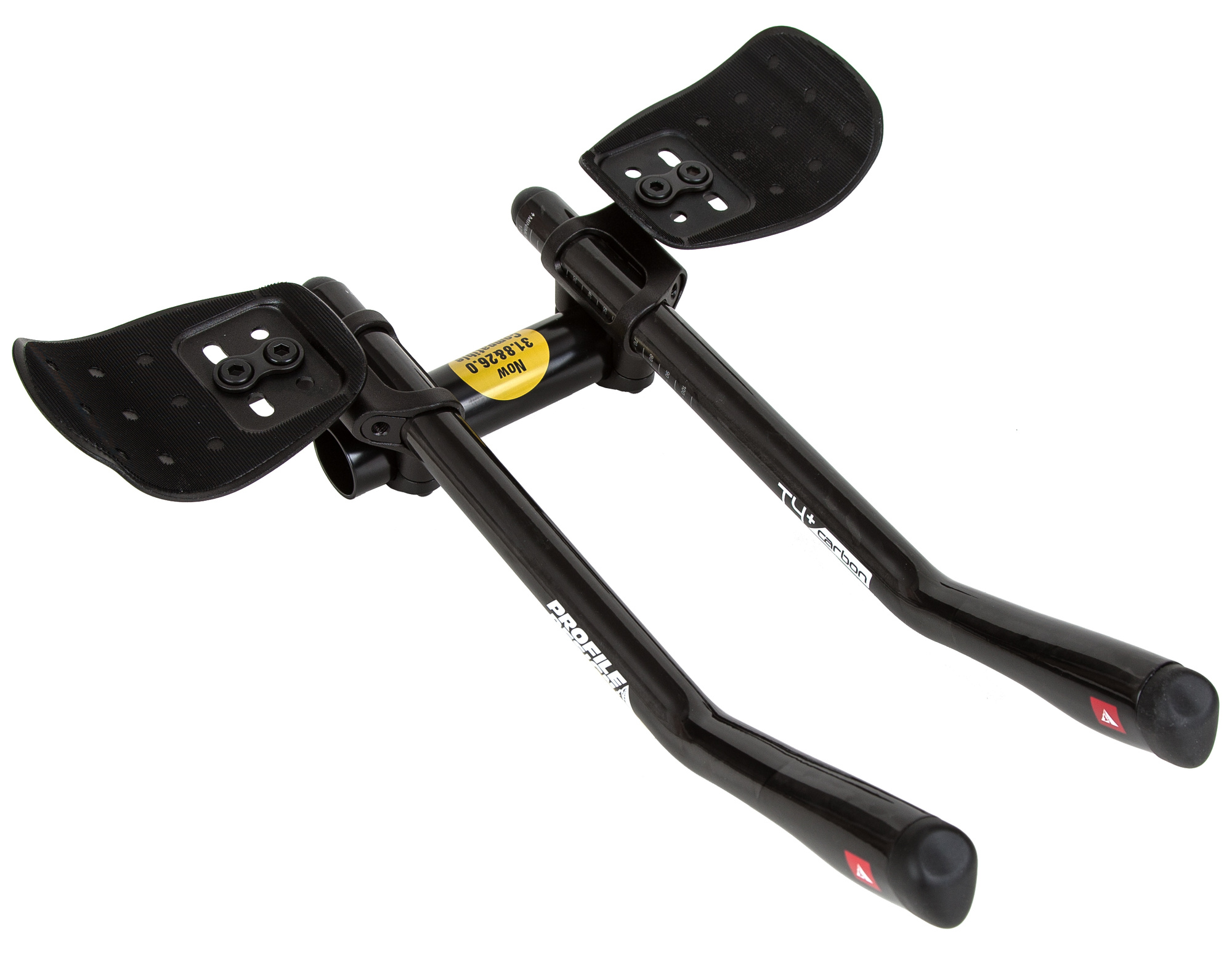 Mier oplichterij eenheid Profile Design T4 Plus Carbon - Lenkeraufsatz mit flachen Shallow Angle  Ski-Bend Extensions J4 Brackets & F35 Auflagen - multisportartikel.de