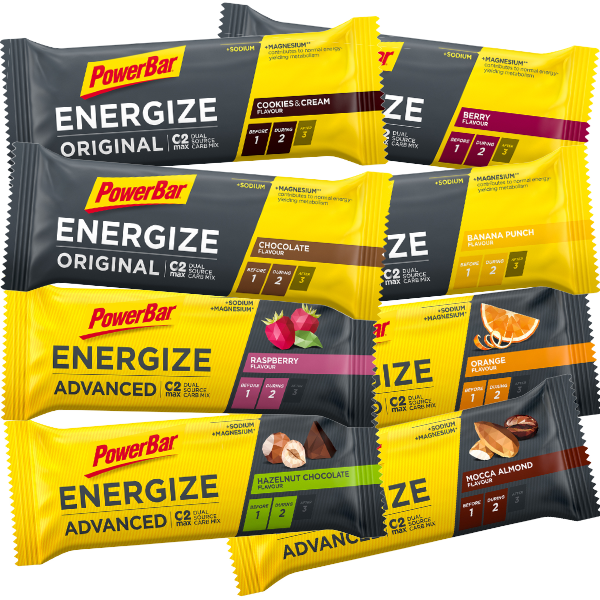 Bild von 12x PowerBar Energize - MIX (Original & Advanced) - selbst zusammenstellen