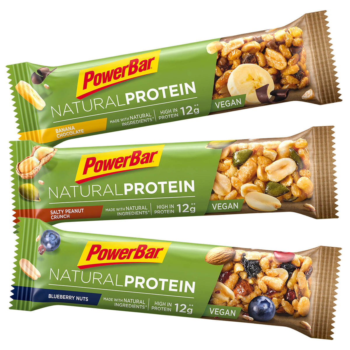 Bild von 12x PowerBar Natural Protein - MIX - selbst zusammenstellen