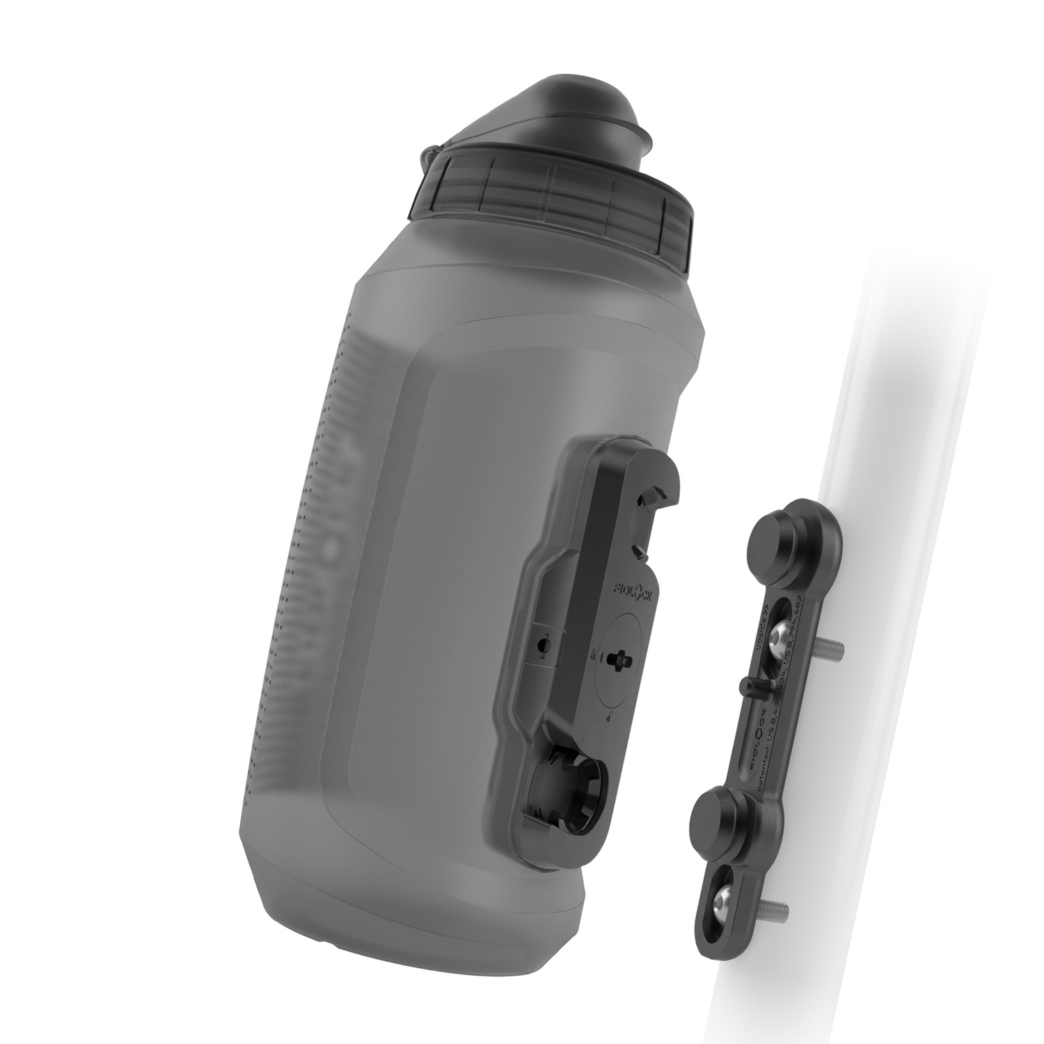 Bild von Fidlock TWIST Bottle 750 Compact + Bike Base - transparent black (TBL)