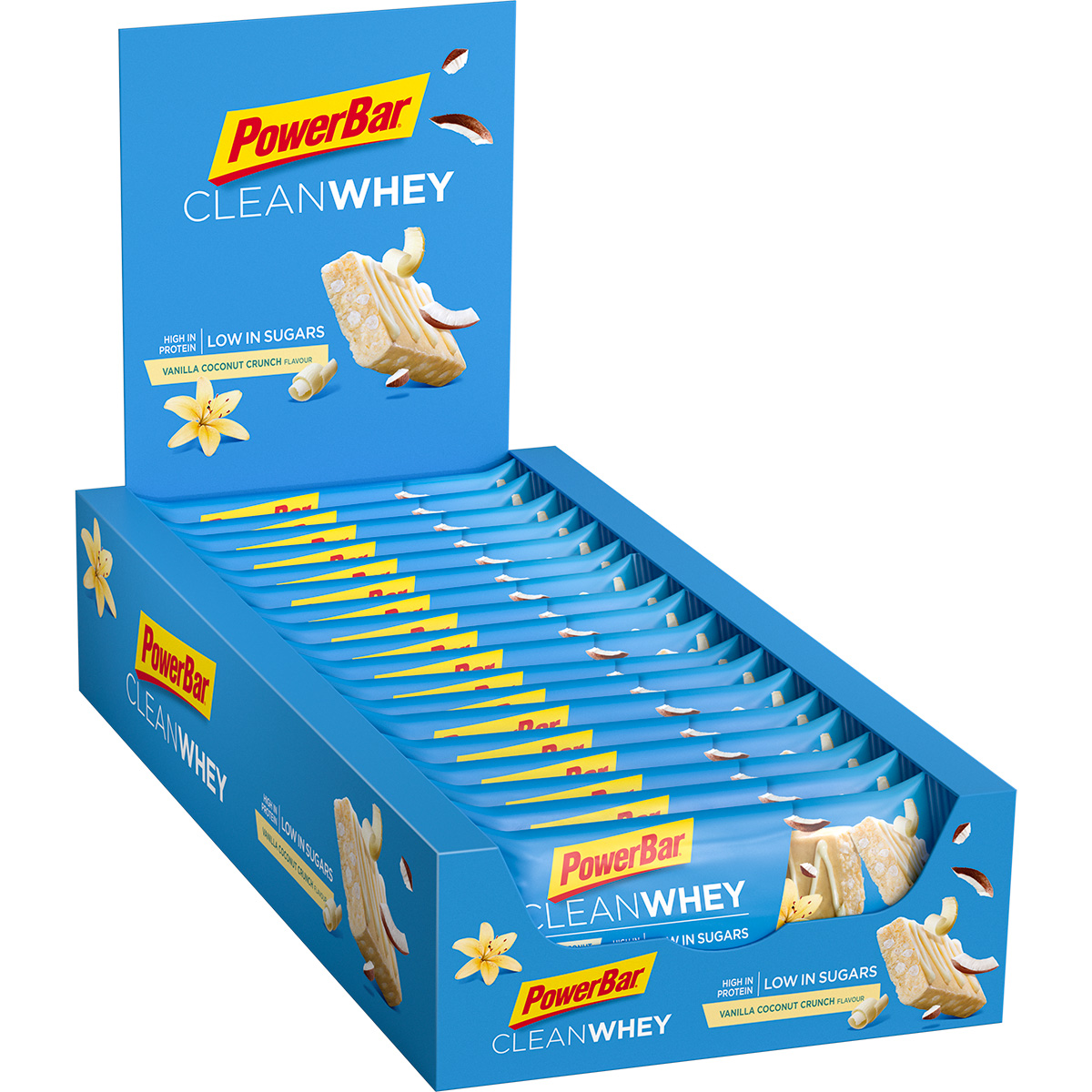 Bild von 18x PowerBar Clean Whey - Vanilla Coconut Crunch (Box)